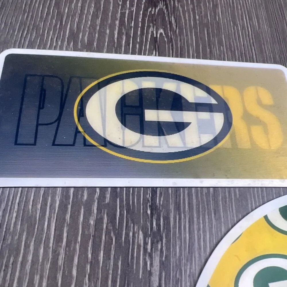Nfl Green Bay Packers Ultraflip 3D Magnet Set 3 Piece Yellow Green